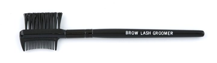 Professional Makeup Brush - Brow Lash Groomer - Black Handle